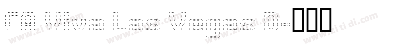 CA Viva Las Vegas D字体转换
